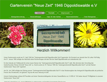 Tablet Screenshot of gartenverein-neue-zeit.de